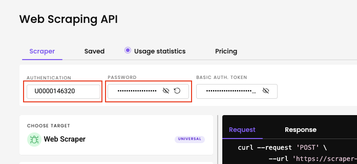 Decodo dashboard Decodo dashboard