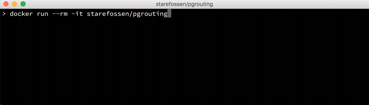 Demo using pgRouting on Docker