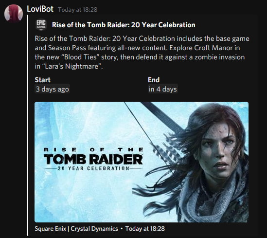 New free game: Rise of the Tomb Raider