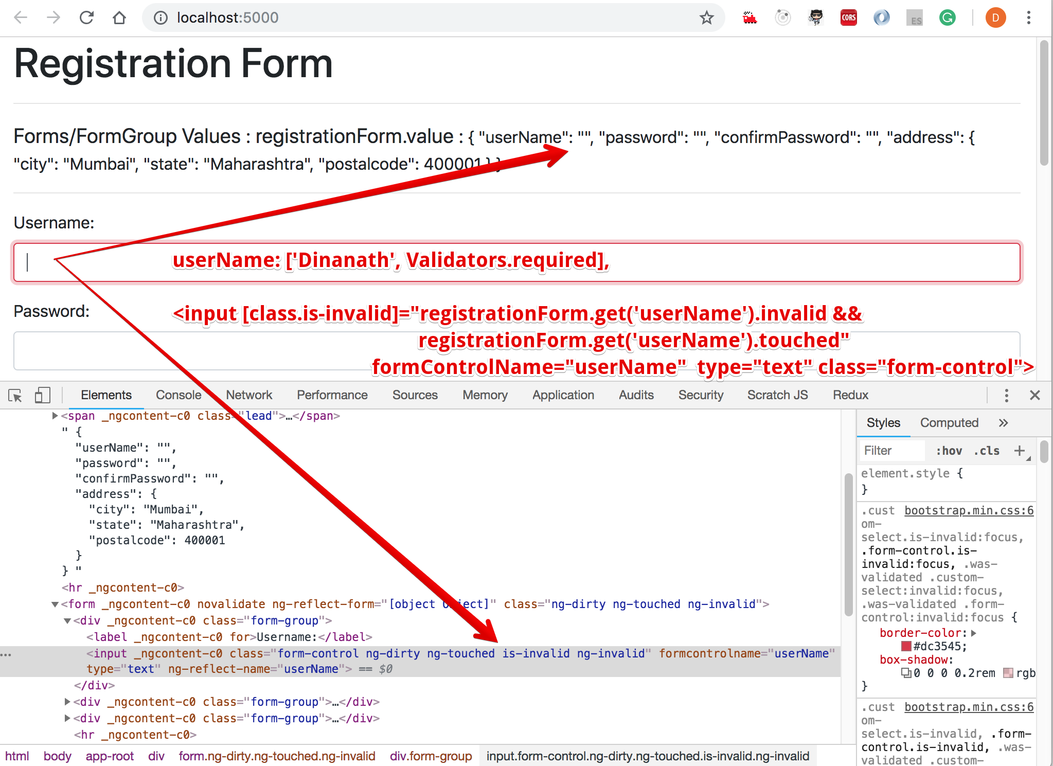 Reactive Form - Validators.required Reactive Form - Validators.required
