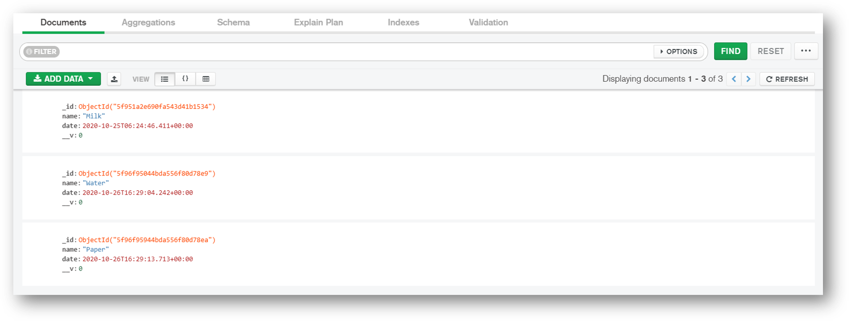MongoDB Compass MongoDB Compass