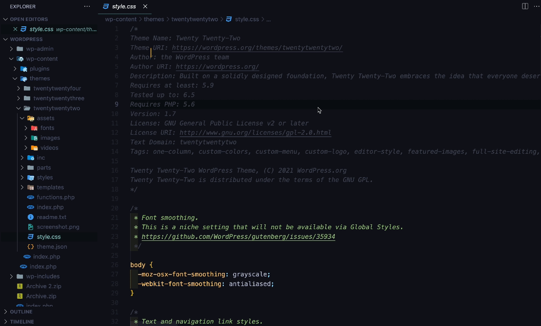 Minify File through context menu